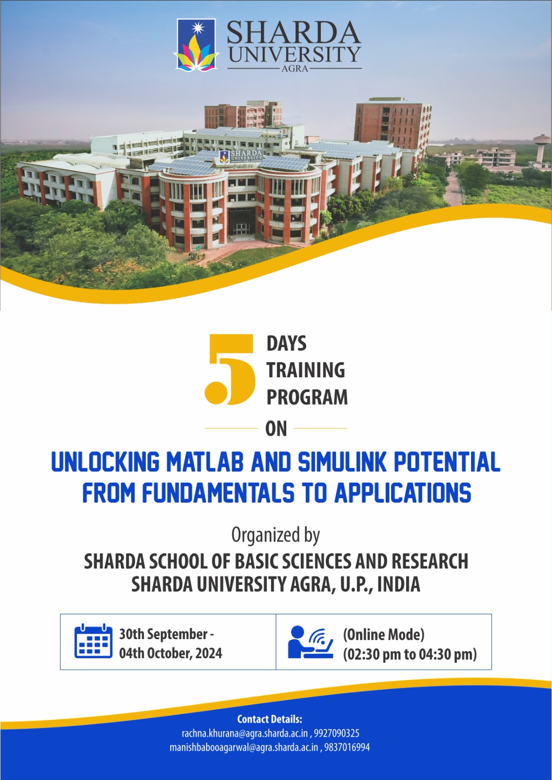 5 Days Training Program UNLOCKING MATLAB AND SIMULINK POTENTIAL