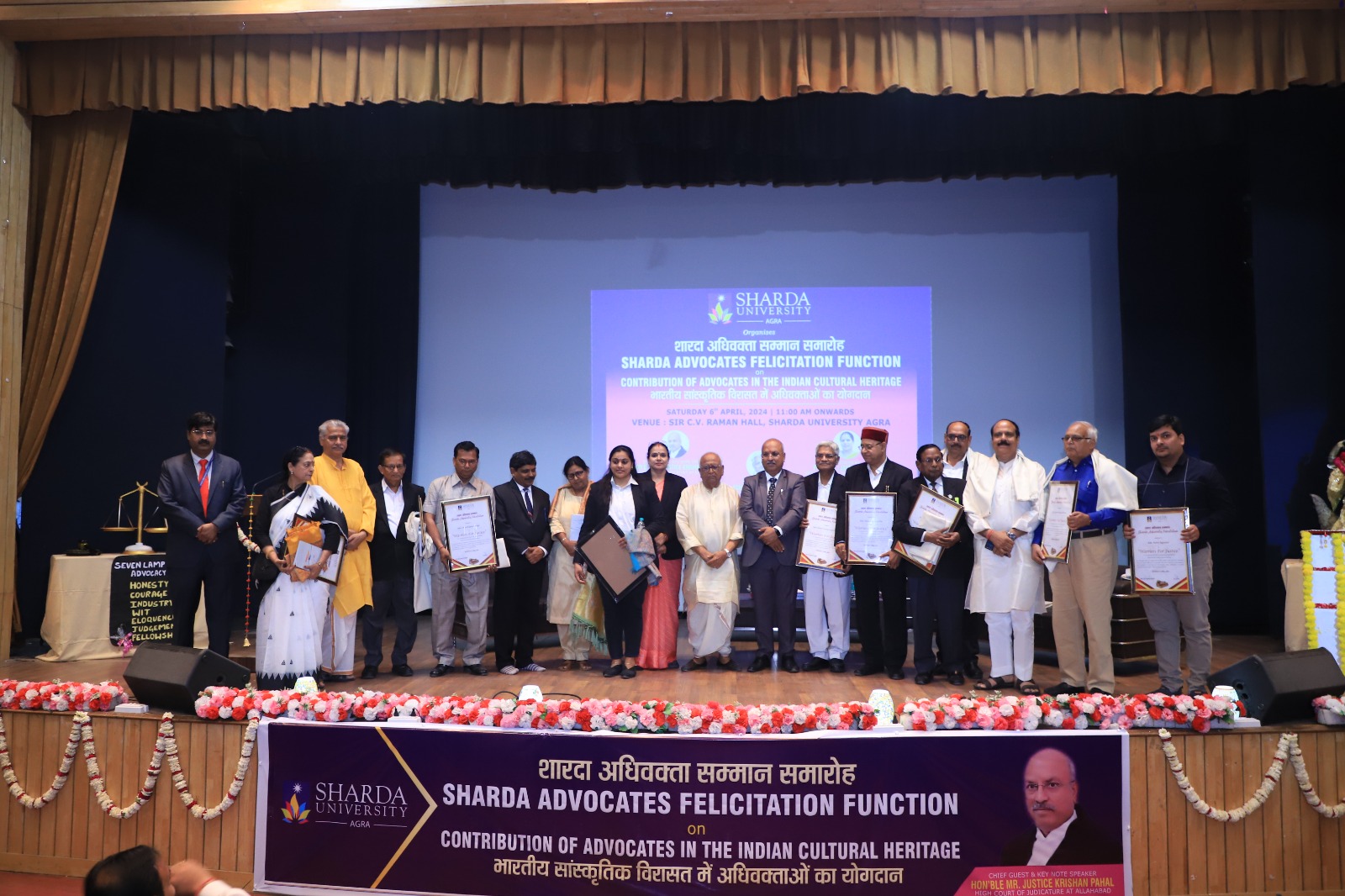 Sharda Advocate Felicitation Function - Sharda University Agra
