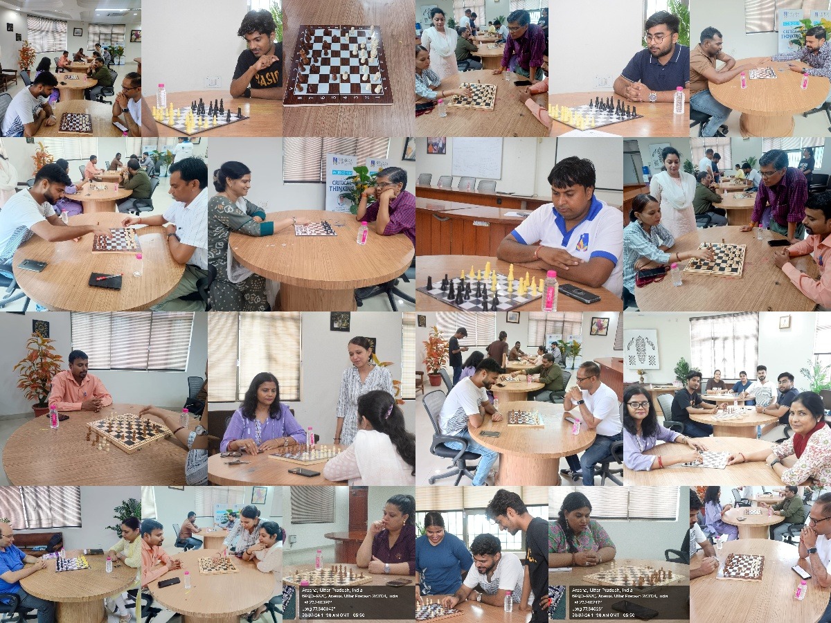 ASET Celebrated International Chess Day by Organizing a Chess Competition - Sharda University Agra