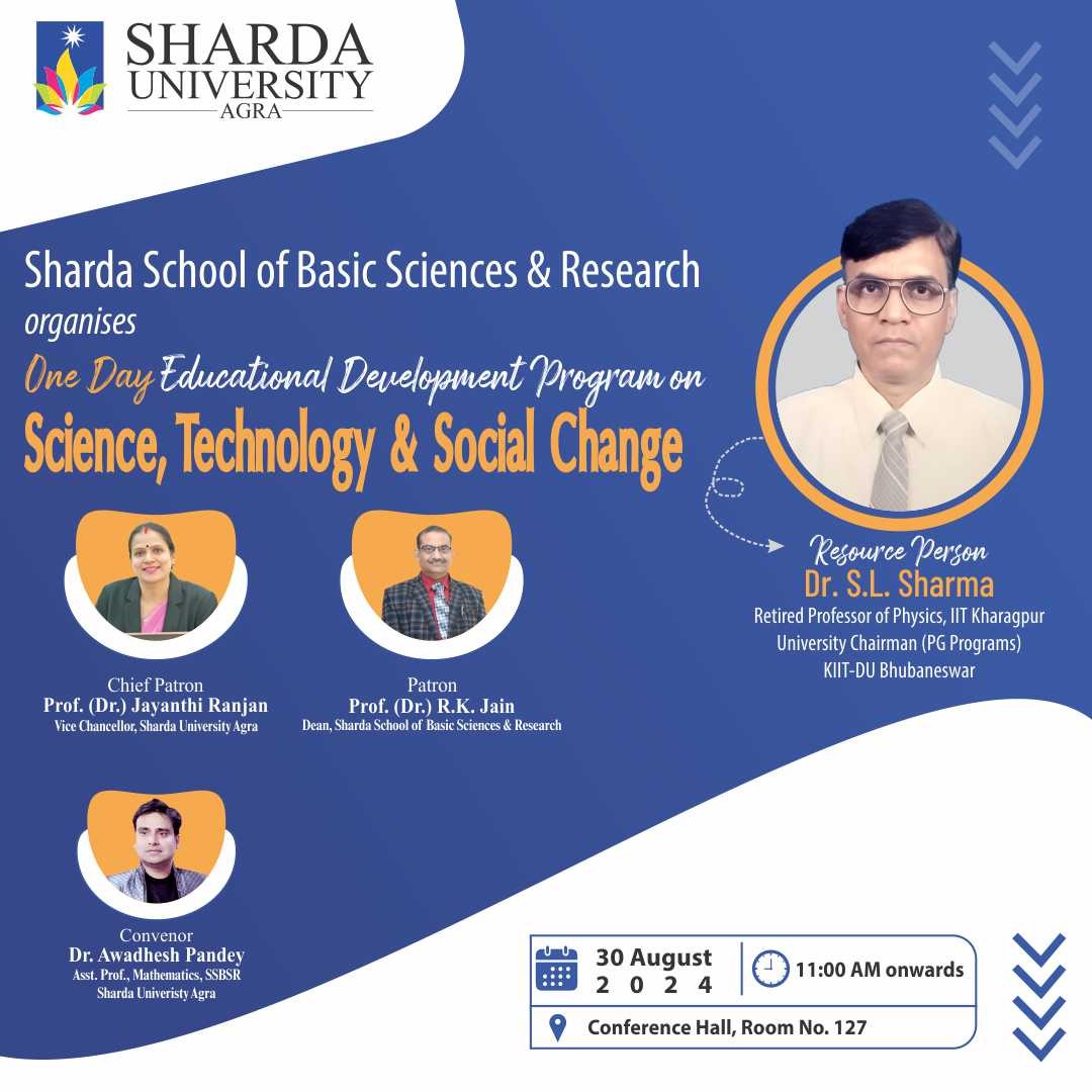 Educational Development Program and Interactive Session - Sharda University Agra