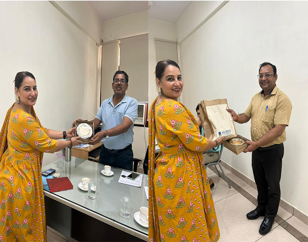 Mutually agreed to sign MoU with MSME and CFTI - Sharda University Agra