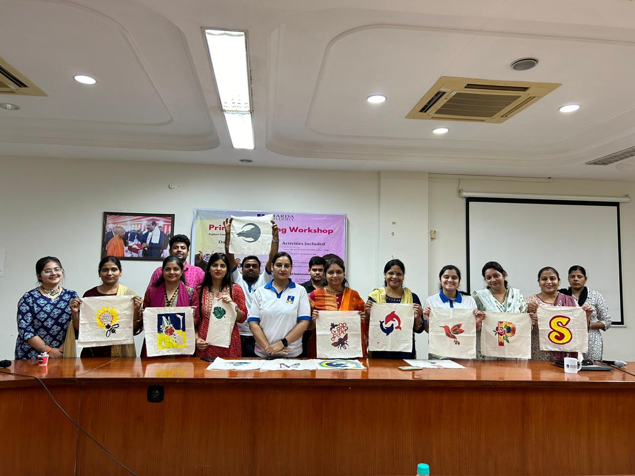 SSD organized an inspiring Printing & Styling Workshop - Sharda University Agra