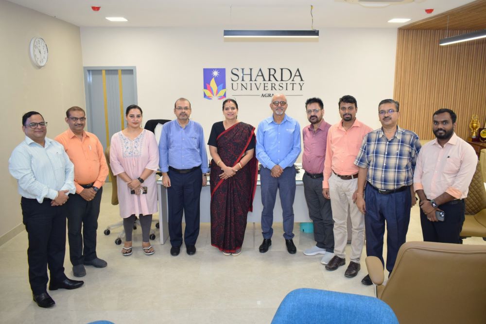 Welcomed Dr. Rajeev Sharma from Charles Darwin University Australia - Sharda University Agra