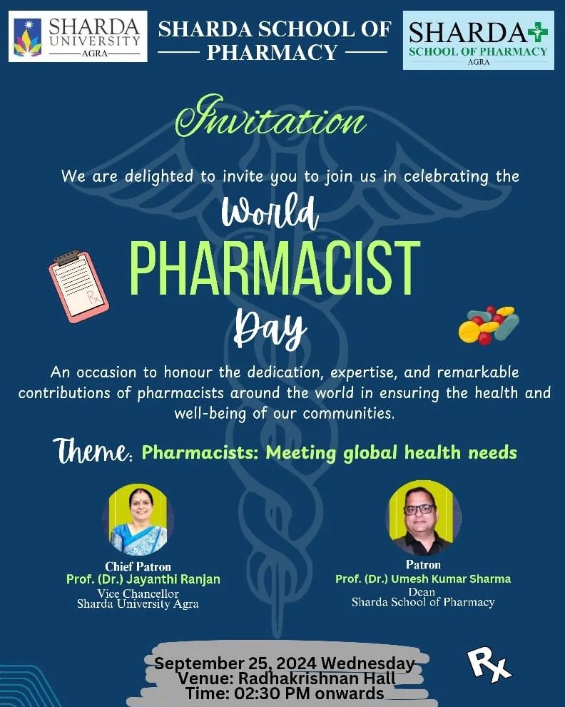 Celebrate World Pharmacists Day 2024 - Sharda University Agra