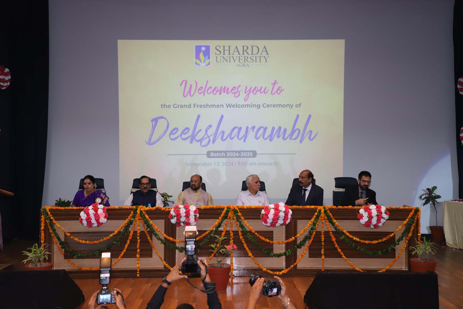 Celebrated First Deeksharambh Ceremony - Sharda University Agra