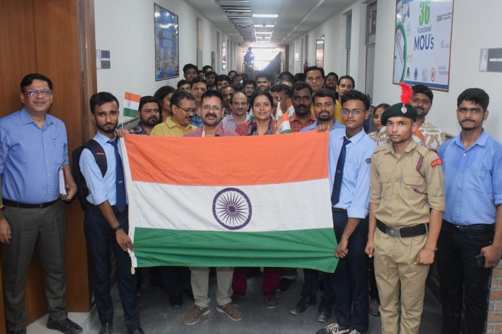 Celebrated National Flag Day 2024 - Sharda University Agra