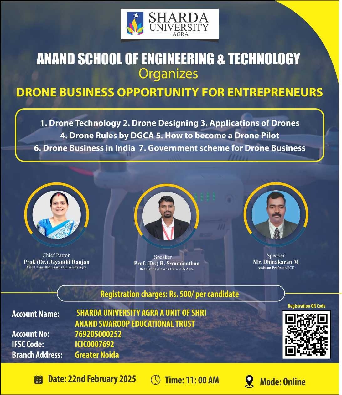 Drone Business Opportunity for Entrepreneurs - Sharda University Agra