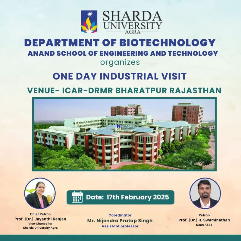 Educational visit to ICAR-DRMR, Bharatpur (Rajasthan) - Sharda University Agra