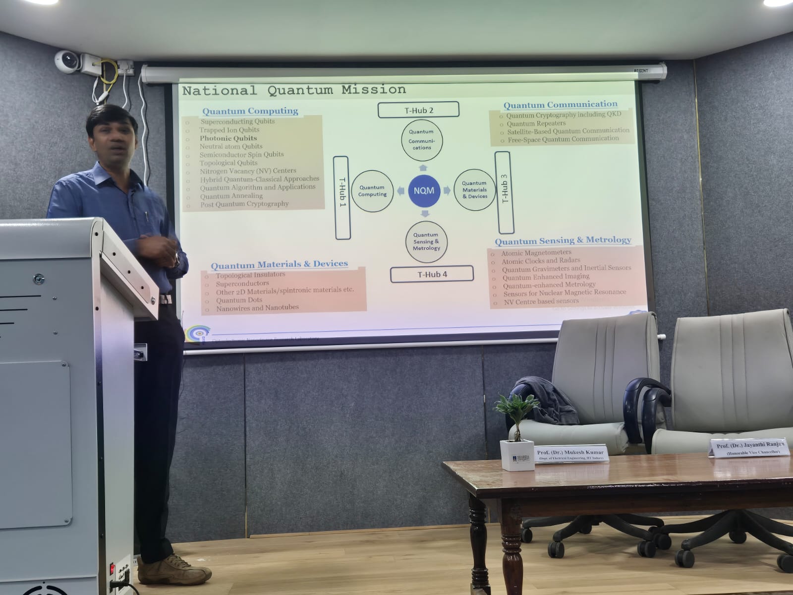 Expert Talk on "Semiconductor Optoelectronic Devices for Optical Communication and Interconnects" - Sharda University Agra