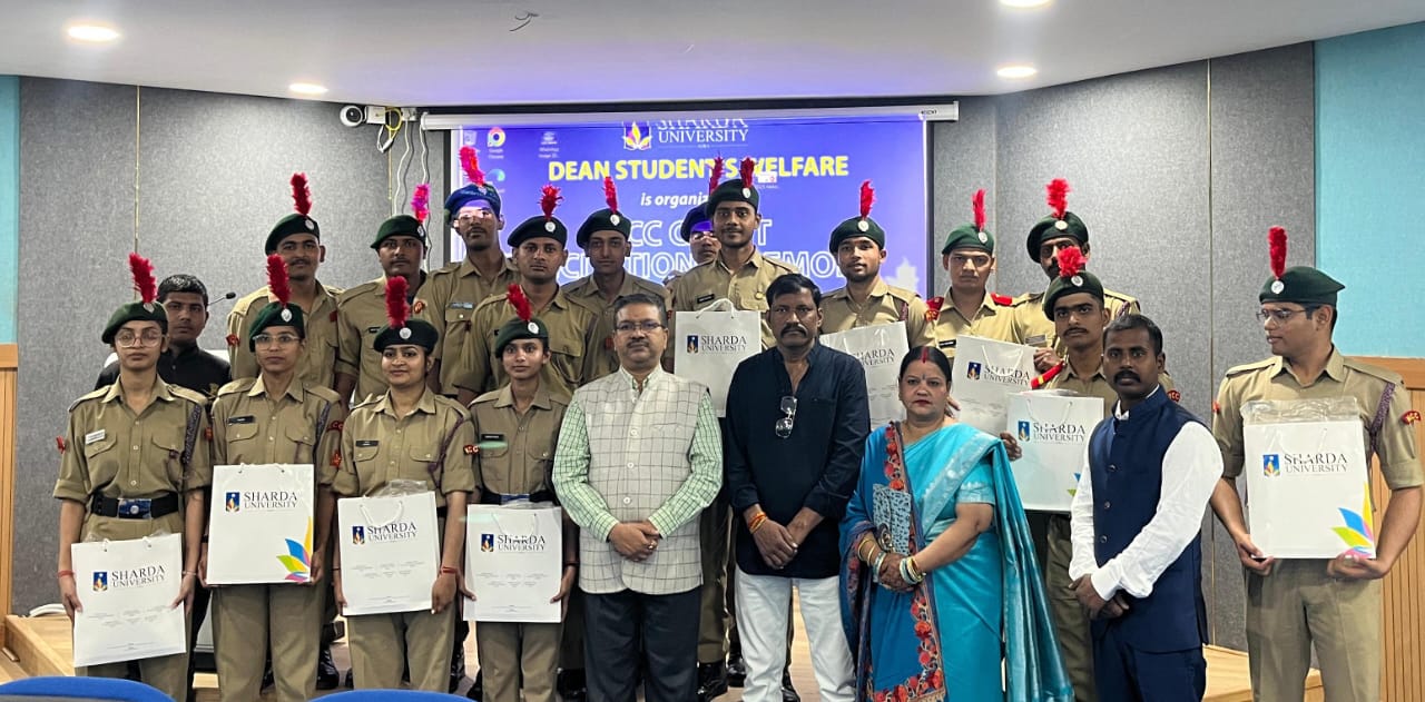 Honour Ceremony for NCC Cadets - Sharda University Agra