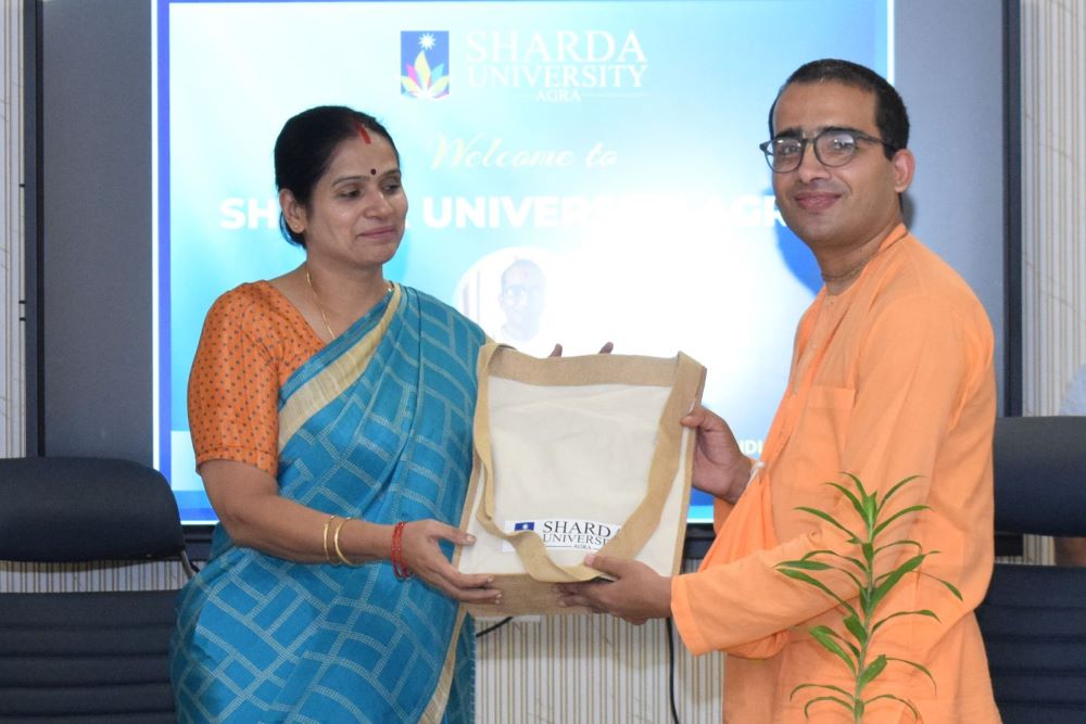 Signed an MoU with ISKCON - Sharda University Agra