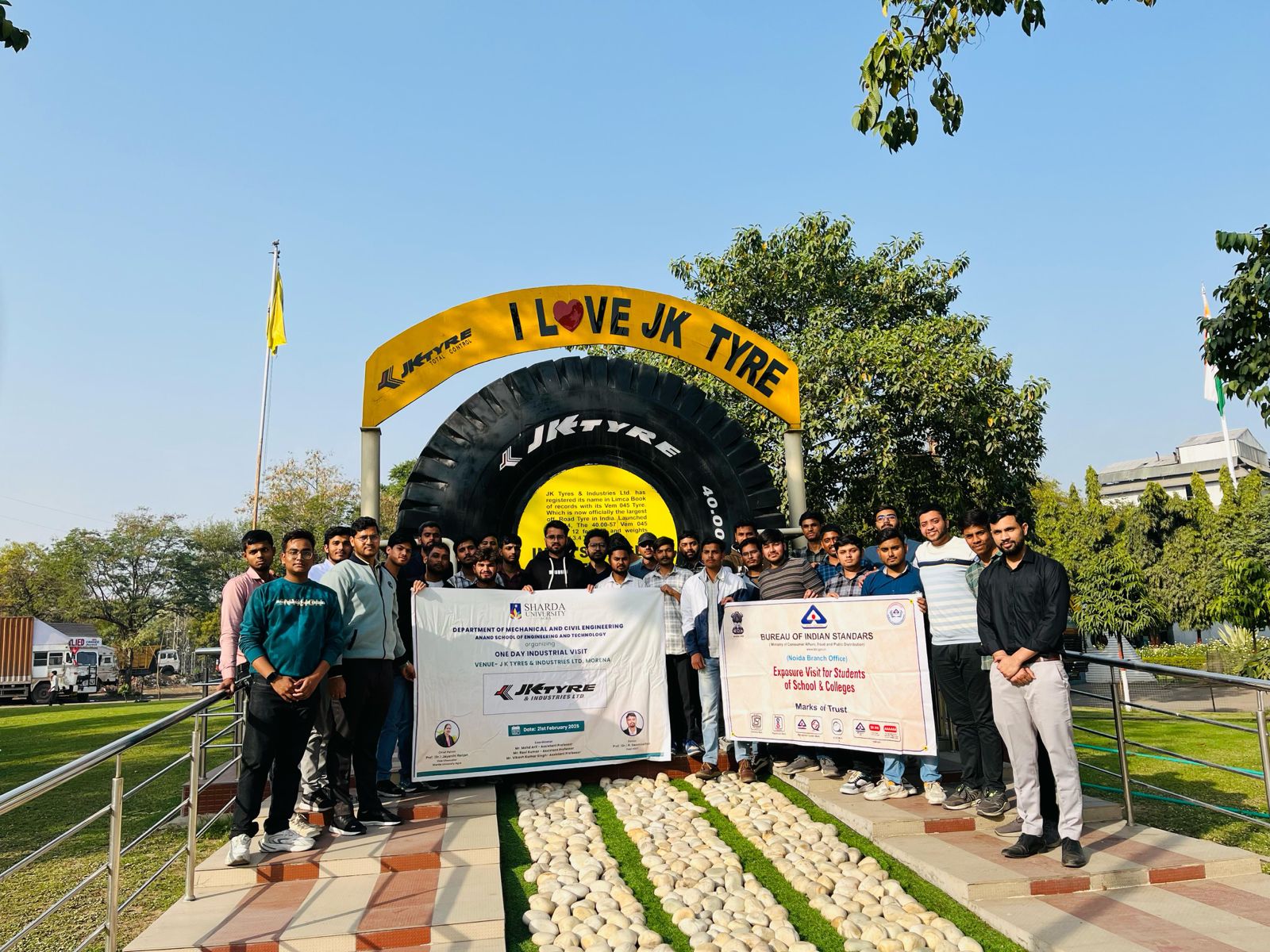 Enriching Industrial Visit to JK Tyres & Industries Ltd Morena - Sharda University Agra