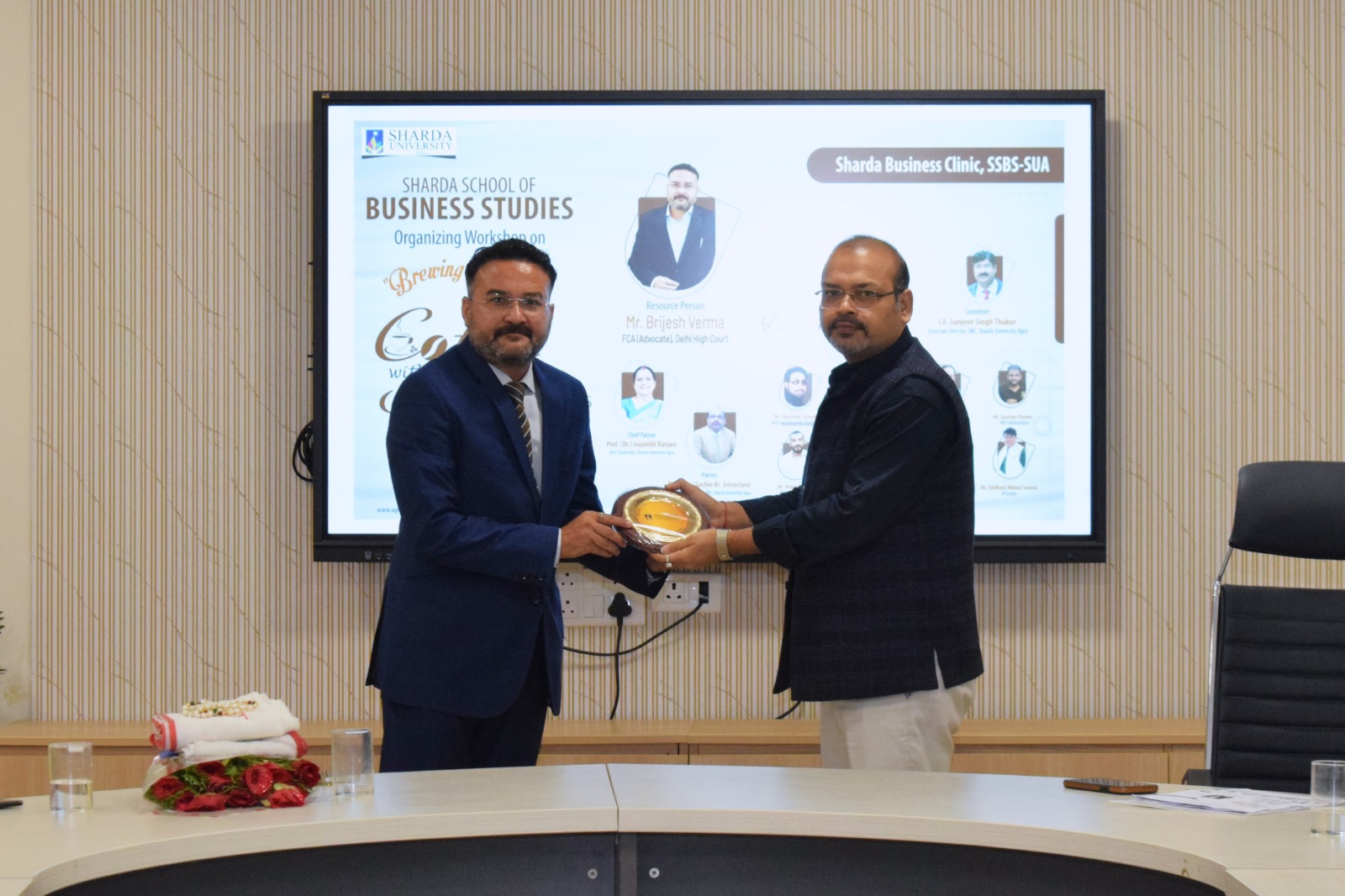 Successful completion of "Brewing Success: Coffee with Young Entrepreneurs" - Sharda University Agra